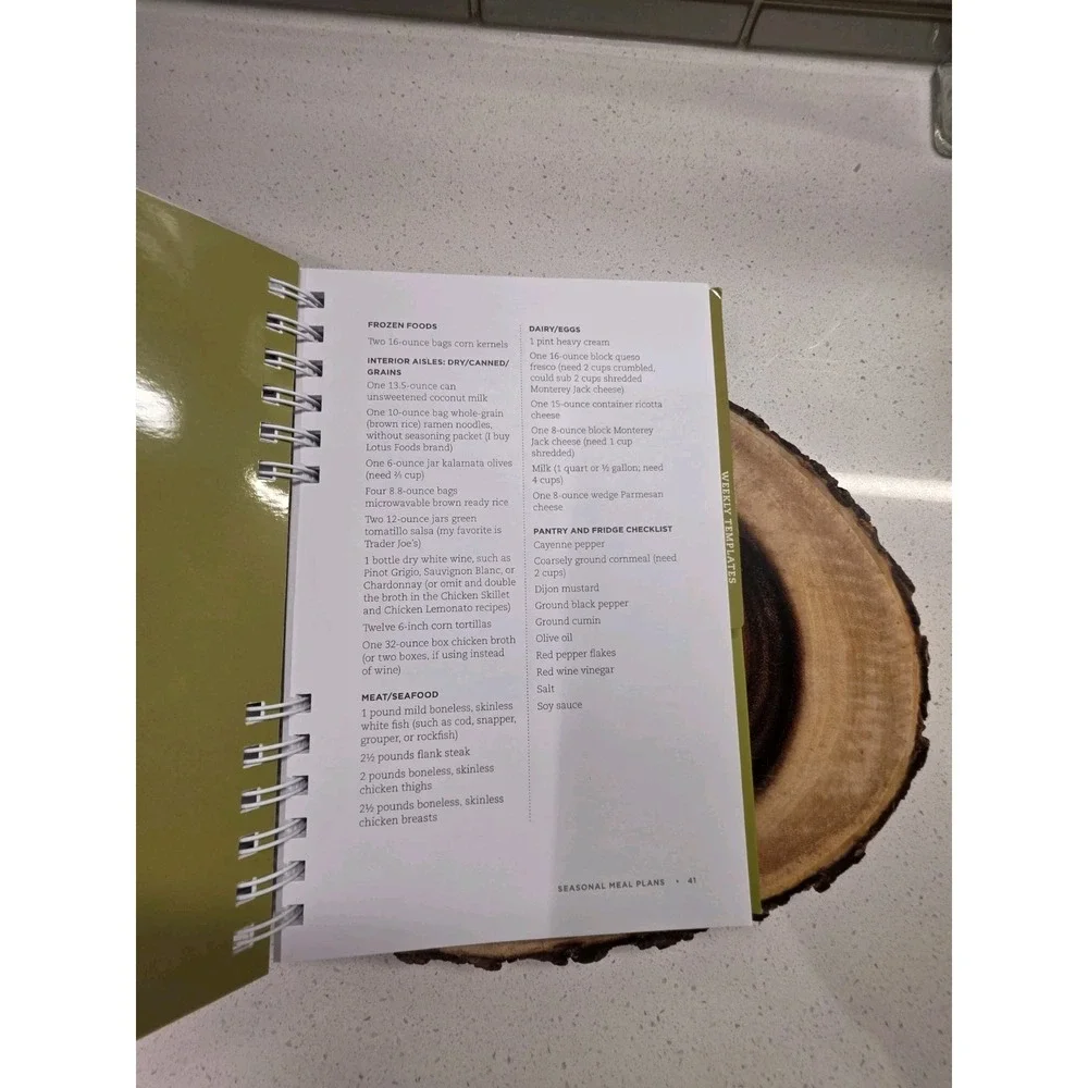 Lisa Leake 100 Days of Real Food Meal Planner Weekly Planner